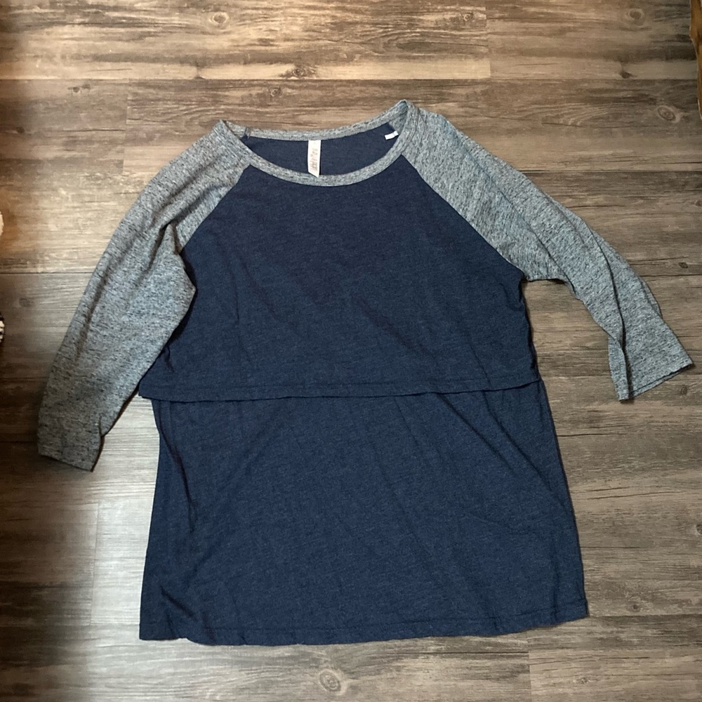 Latched Mama Raglan Nursing Tee